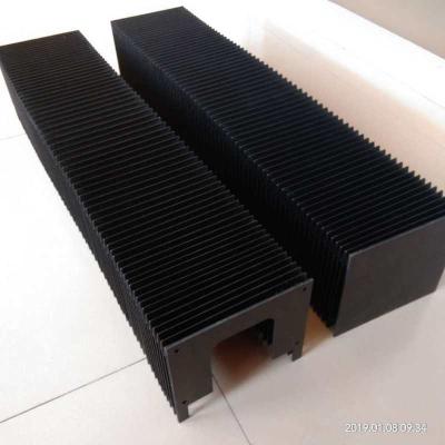 China Waterproof Flexible Nylon Bellows Dust Cover CNC Machine Accordion Cover Rectangular Nylon Bellows Cover for sale