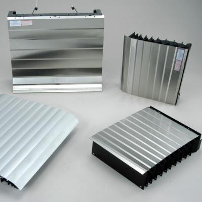 China Accordion Manufacturer Customized Metal Sheet Armored Cover Machinery Shield for sale