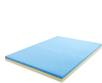 China Double Queen King Full-size Cooling Gel Memory Pad Foldable High Density Twin Sponge Rubber Pad Topper For Hotel Bedroom Roll In Box for sale