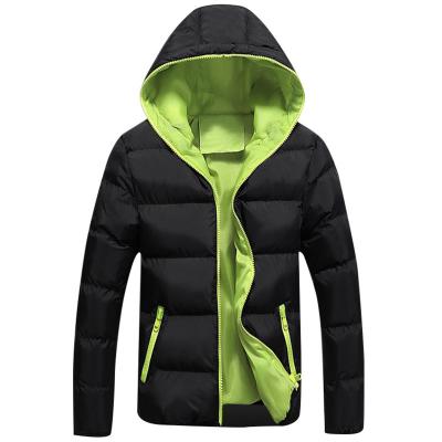 China Plus size men's down jacket thickened slim down stripper winter jackets black shiny fabric men for sale