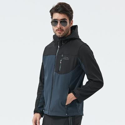 China Breathable Waterproof Outdoor Soft Shell Jacket Men's Outdoor Soft Shell Clothing Mountaineering Clothes Soft Shell Clothes OEM Customized Logo for sale