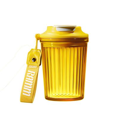 China 450ml Super Sustainable High Quality Portable Plastic Outdoor Coffee Cup Tritan Water Bottle for sale