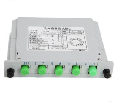 China ABS 1x4 SC/UPC Cassette Board Inserting PLC Splitter Module 1:4 Ports Fiber Optic PLC Splitter SC/APC for sale