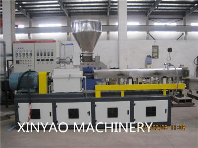 China Conical twin screw extruder Plastic Granulator Machine Pull strap pelletizer for sale