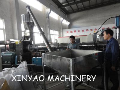 China Single screw Plastic Granulator Machine / waste rigid plastic recycling line for sale