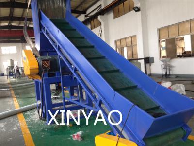 China Belt conveyor Automatic Waste Plastic Recycling Line for recycling PP PE films for sale