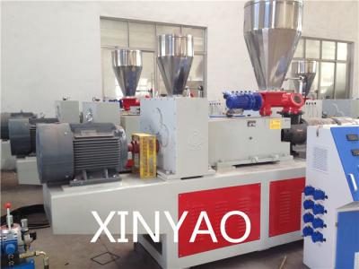 China High output PVC Conical Double Screw Extruder Machine Automatic for sale