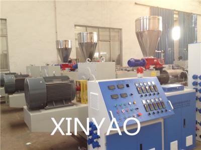 China SJZ80 Conical double screw PVC Pipe Extrusion Line , PVC twin screw extruder, for sale