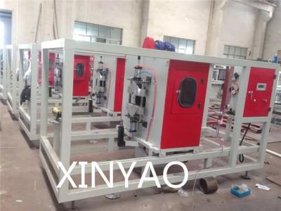 China Automatic Plastic pipe cutting machine for pipe extrusion line Working by saw blade for sale