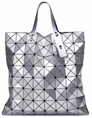 China Japanese style large laser bag portable diamond shoulder bag fashion personalized geometric handbag for sale