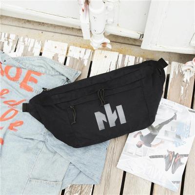 China No Large Capacity Women Waist Bag Canvas Fanny Pack Luminous Unisex Belt Bag Hip Hop Cross - Body Chest Bags Shape Banana Purse for sale