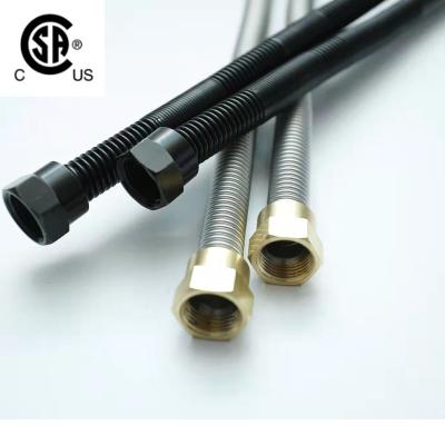 China Stainless Steel 304 CSA Certificate Flexible Hose Pipe Hiss Free Gas Pipeline Connector for sale