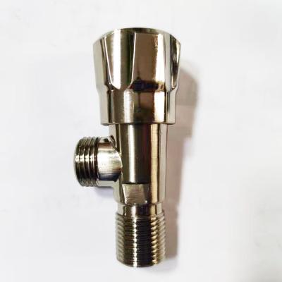 China General Hot Selling Angle Valves Chrome / Angle Valves Nickel Plated Zinc Alloy Triangle Handle HPB 57-3 Brass Angle Valves for sale