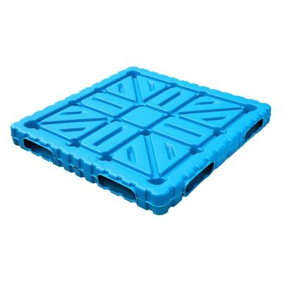 China Daoyuan Double Faced Heavy Duty Plastic Pallet 20KG HDPE 110CM*110CM Stackable Plastic Pallet for sale