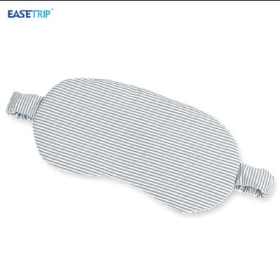 China Anti-Puffiness Travel Comfort Elastic Band Ice Bag Cotton Single Striped Sleeping Eye Mask for sale