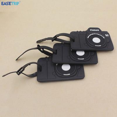 China Wholesale Cheap Eco-friendly Unique Cruise Luggage Tag Holder Customized Soft PVC Camera Luggage Tag for sale