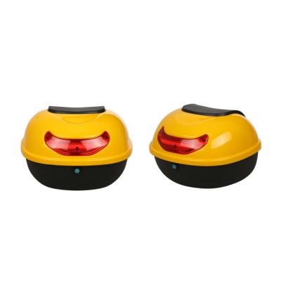 China ABS/PP Black 28L Topbox Rear Storage Luggage Top Tail Box For Motorcycle Scooter for sale