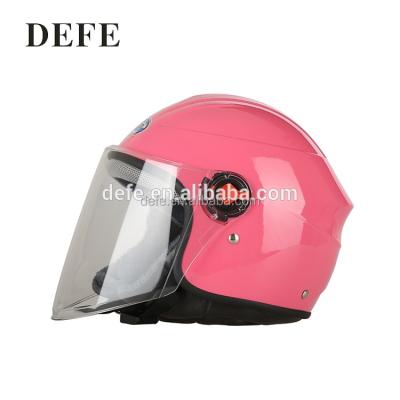 China Pad For Emblem Brand Pink Fashion Half Face Head Flip Up Motorcycle Helmet for sale