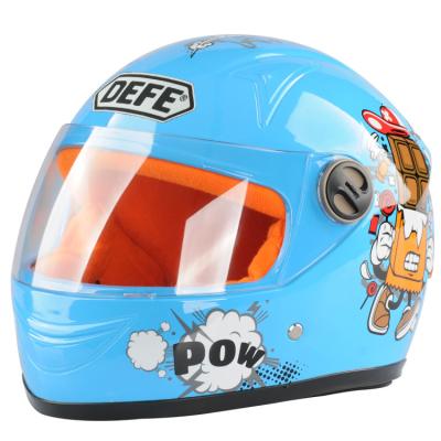 China High-density High-density Motorcycle Helmet Cartoon ENV Kids Full Face Cute Helmet for sale