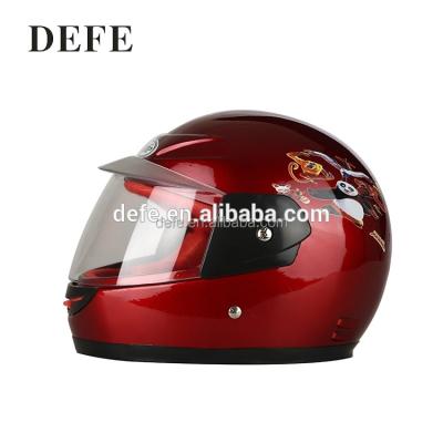 China Durable Leader Mini Cartoon Red Flip Up Pads Kids Full Face Motorcycle Helmets for sale