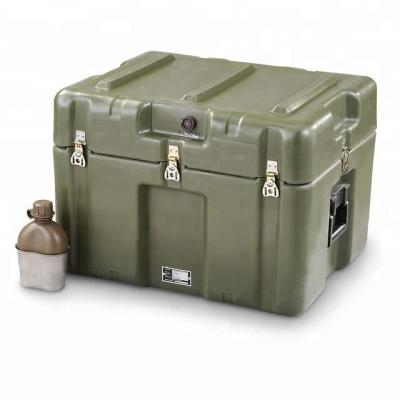 China Customized Design Aluminum Hard Plastic Waterproof Military Carrying Case for sale