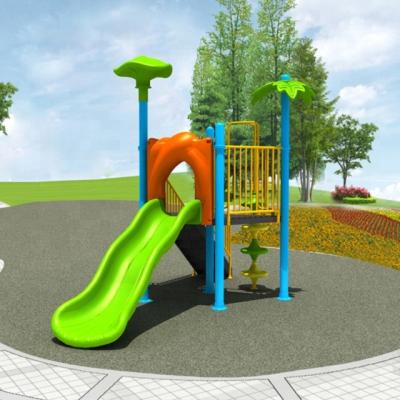 China Plastic Outdoor Playground Toys And Children Playground Equipment With Slide for sale