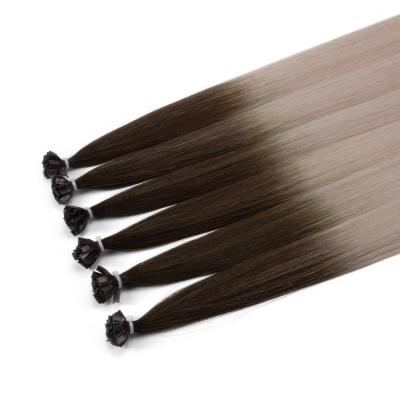 China Wholesale Virgin Cuticle Double End Double Curly Factory Loop Lengths Keratin Hair Extensions V Tip Intact Curly Thick Drawn Hair Extensions for sale