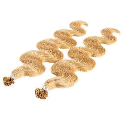 China Wholesale Curly Curly Double Curly Pulled Cuticle Full Undamaged Pre Bonded Keratin V Tip Hair Extensions Women Extension K Tip 100% for sale