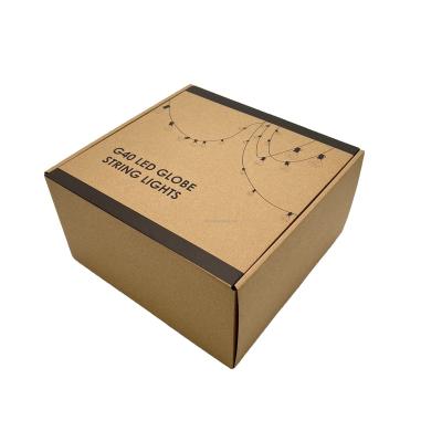 China Recyclable Customized Kraft Paper Box for mailing apparels shoes for sale