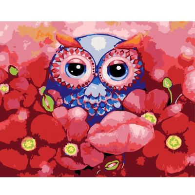 China CLASSIC DIY Digital Painting Digital Owl Oil Painting Printed Canvas Art Decoration Panel Canvas Digital Painting Panel Wall Panel for sale