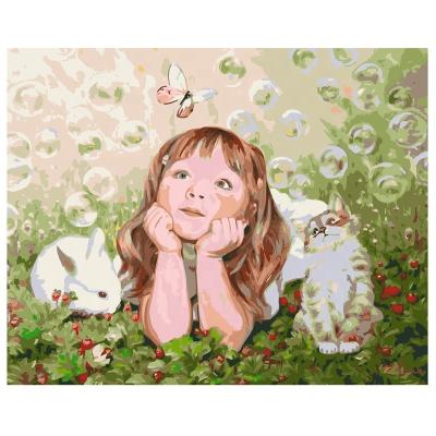 China CLASSIC High Quality Digital Painting Pop Style Pictures Canvas Colorful Animals With Kid Colorful Paint By Numbers for sale