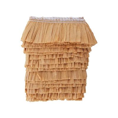 China Gift Packaging 200*0.2*3cm Fashion Size Hot Selling Colorful Raffia Trim For Beautify Your Home for sale