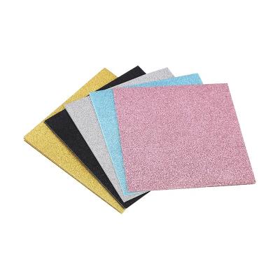 China Glitter Card China 15*15 Glitter Colorful Paper Card For Diy Decoration for sale