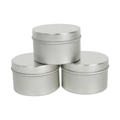 China Wholesale Tin Round Mini Empty Metal Paint Cans Soy Wax Pressed Mini Paint Tins for sale