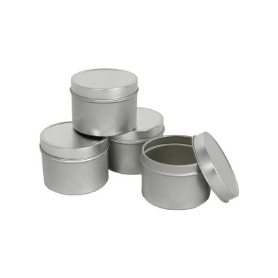 China Soy Wax Per Tin Round Mini Empty Metal Paint Cans Holds 100g Soy Wax Per Tin Pressed Mini Paint Tins for sale