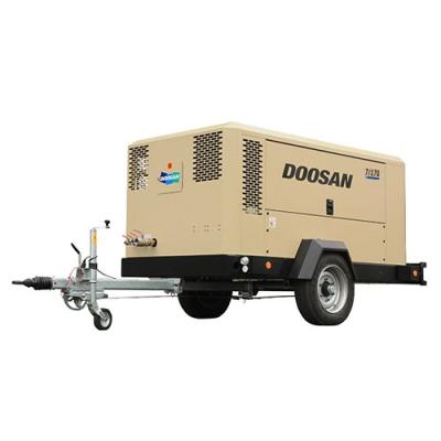 China OIL-LESS Doosan /Ingersoll 14/115 10/125 7/170 Portable Rotary Rand 11-17m3 Screw Air Compressors for sale