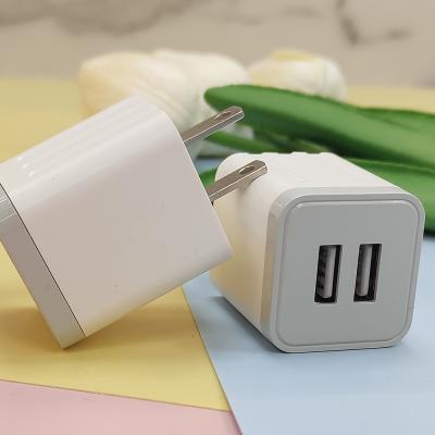 China Mobile Phone Amazon Hot Sale Wall 5v 2.1A Dual Port Usb Charger With Data Cable For Iphone for sale