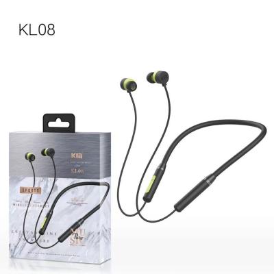 China Wireless Headphones Kl08 Wireless Headset Halter Sports Noise-cancelling Hanging Neck In-ear Headset for sale