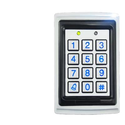 China Outdoor Waterproof Metal Keypad IP68 RFID Card Reader For Access Control 118X75X22MM for sale