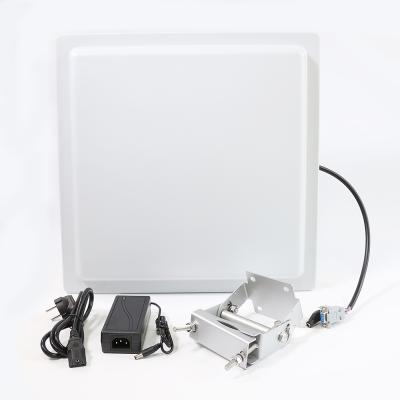 China Muti-Tag RFID Reader 15M Long Range Outdoor IP67 12dbi Antenna TCP-IP UHF Integrated Reader 220*220*50MM 1.5KG for sale