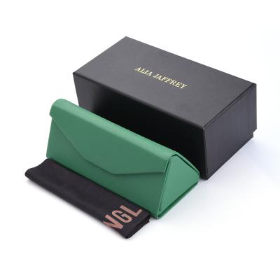 China Top Fashion Show Case YT4083 Triangle Sunglasses Case Foldable Glasses Case for sale