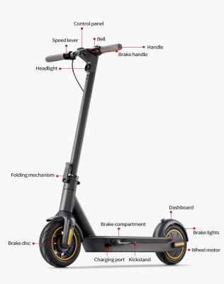 China APP Support OEM EU Warehouse Eu Running Kick Scooter Self-balancing Electric Scooters Adults 10inch 350w 65km Chain G30 Max Electric Scooters for sale