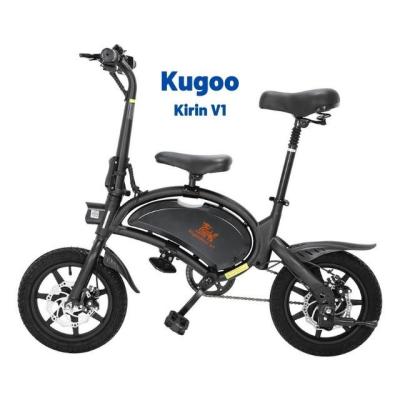 China Kugoo Unisex Kirin V1 Folding Moped E-scooter 400w Motor 45km/H Scale Electric Bicycle Electric Bike Eu Warehouse Free Shipping for sale