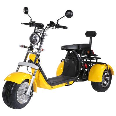 China LCD SHOW Eu/poland warehouse drop shipping EEC COC three wheel citycoco scooter 3000W motor 60V 40Ah scooter battery fast to deliver for sale