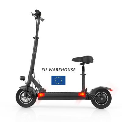 China EU Warehouse Unisex 48V 18Ah Turn 800W Lightweight 10inch Two Wheels Foldable Electric Scooter For Sale Hydraulic Suspension Dual Disc Brake for sale