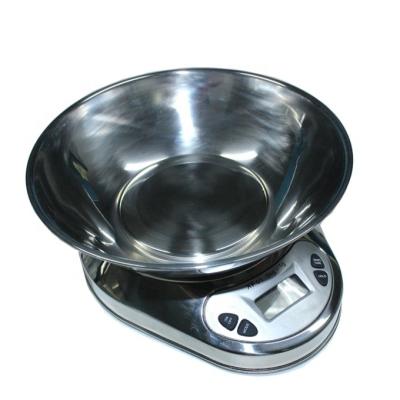 China With Scale Tray XF-01 Stainless Steel Kitchen Scales Digital Baking Scale for Cooking Multifunction Food Scale for sale