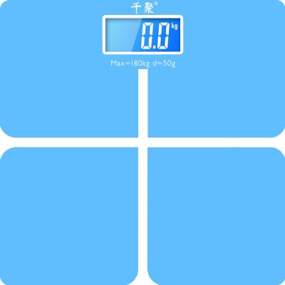 China Personal Weight Function 180Kg Digital Scale With LCD Display Glass Body Body Electronic Weighing Scale for sale