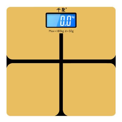 China Personal Weight Function 180Kg Digital Scale With LCD Display Glass Body Scale Household Weight Scale for sale