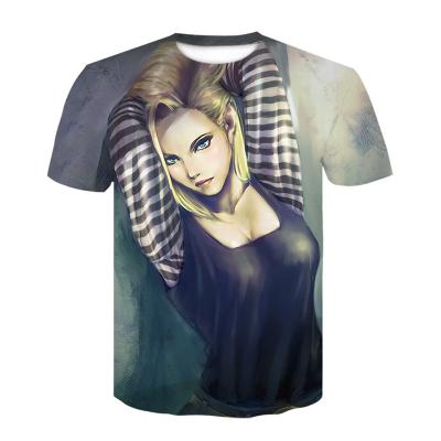 China Other 2020 Summer New 3D Digital Printing Casual Men's Short Sleeve Japanese Anime T-Shirt for sale