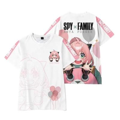 China Other X Oversized Anya Forger Boys Girls T-shirt Harajuku Kids Anime Kawaii Girl 3D Print Family T-shirts Print Tees Outerwear for sale